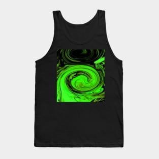 Green Swirls Tank Top